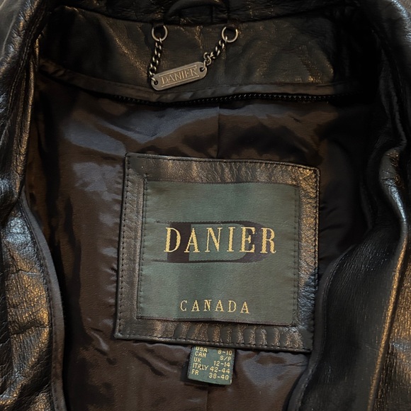 Danier Black Leather Jacket - Picture 6 of 10
